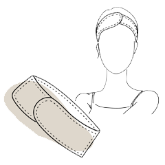 Grafik eines Stirnbands.