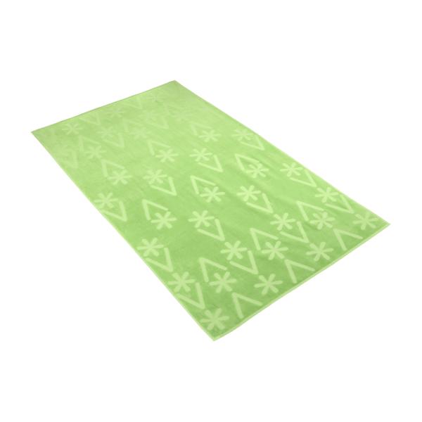 green beach towel, summer, green towel, veganista, towel with ice cream 