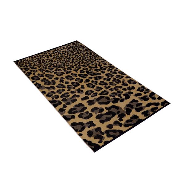 Beach towel with leopard pattern. Animal design beach towel, beach towel, summer towel